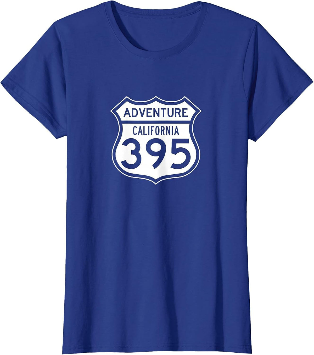 California Eastern Sierra Highway 395 – Adventure Inspired T-Shirt - Royal Blue