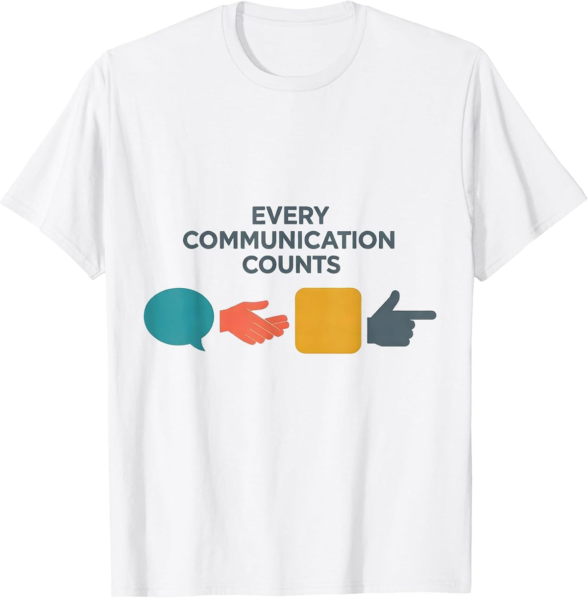 Men's Every Communication Counts Special Education Teacher SPED T-Shirt - White