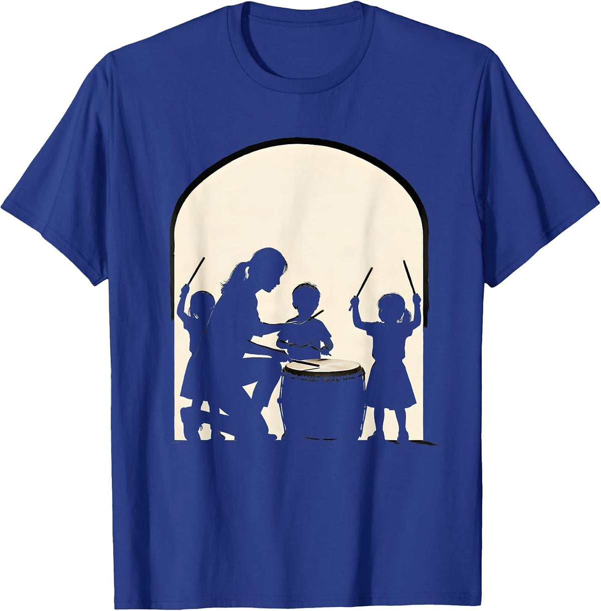 Teacher Drum Music Classroom Back To School T-Shirt - Royal Blue