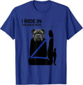 I Ride In The Back Now Funny Pitbull Dog Mom Humor T-Shirt - Royal Blue