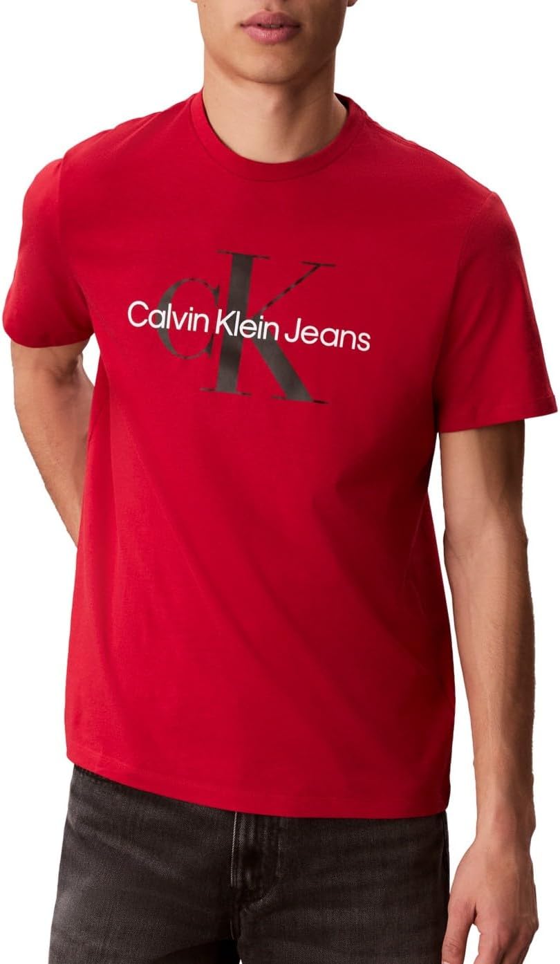 Calvin Klein Men's Monogram Logo Crewneck T-Shirt - Samba