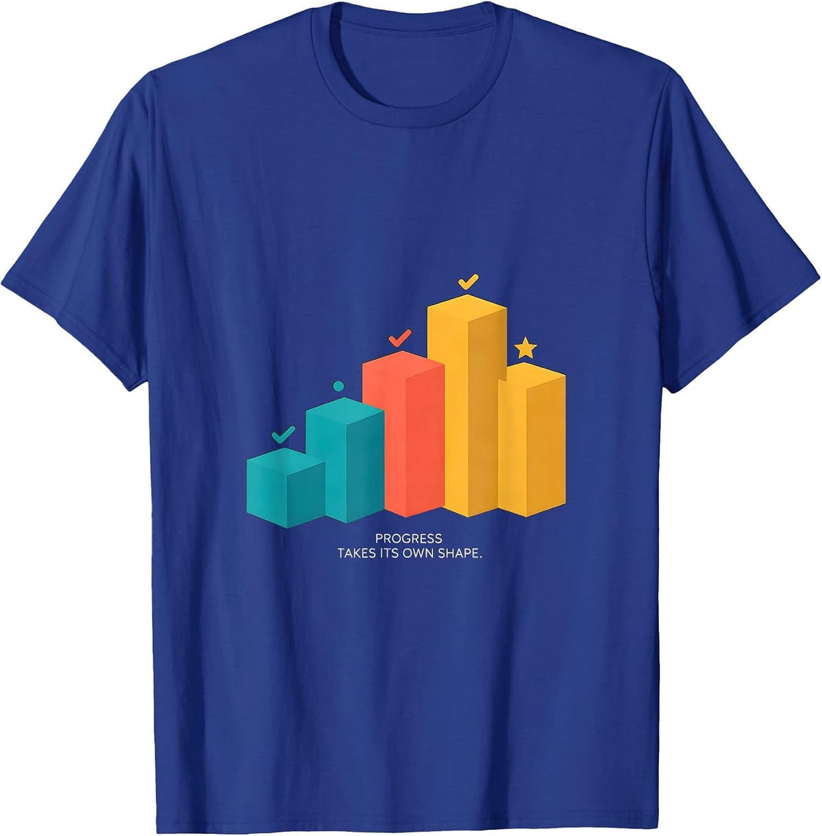Men's Progress Takes Its Own Shape Special Education Teacher Sped T-Shirt - Royal Blue