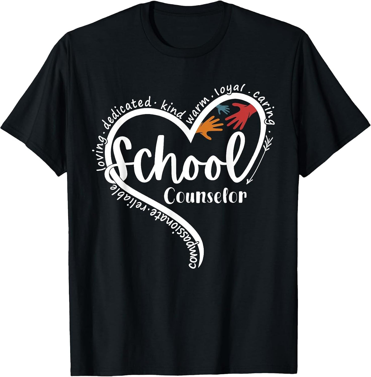 School Counselor Guidance Counselor Schools Counseling T-Shirt - Black