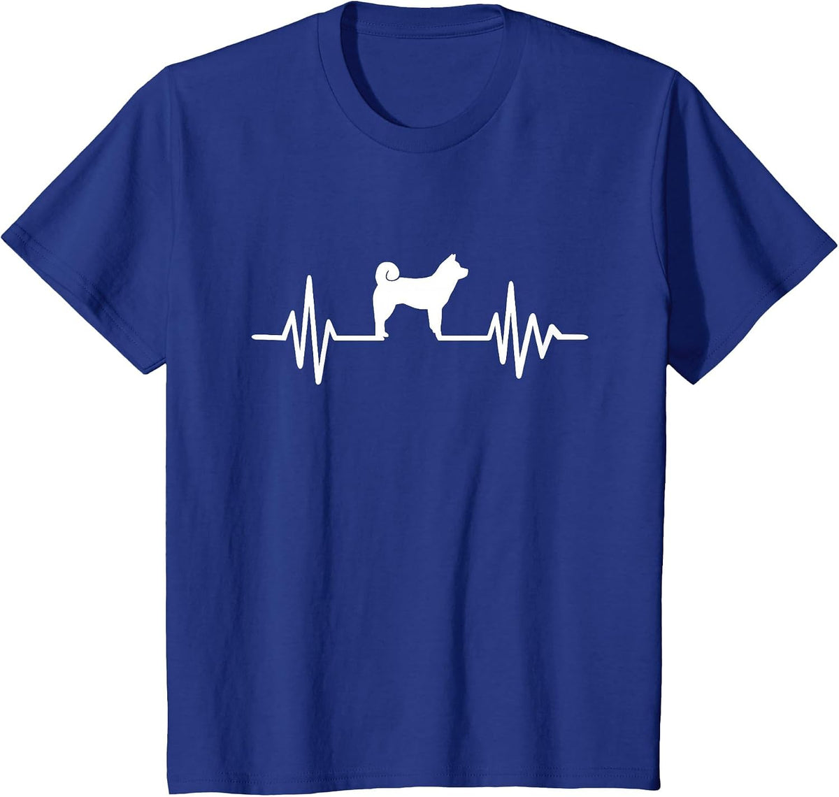 Shiba Inu Heartbeat T-Shirt T-Shirt - Royal Blue