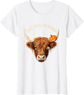 Women's Boo? Moo, I'm Ready! Funny Highland Cow Fall Halloween Humor T-Shirt - White