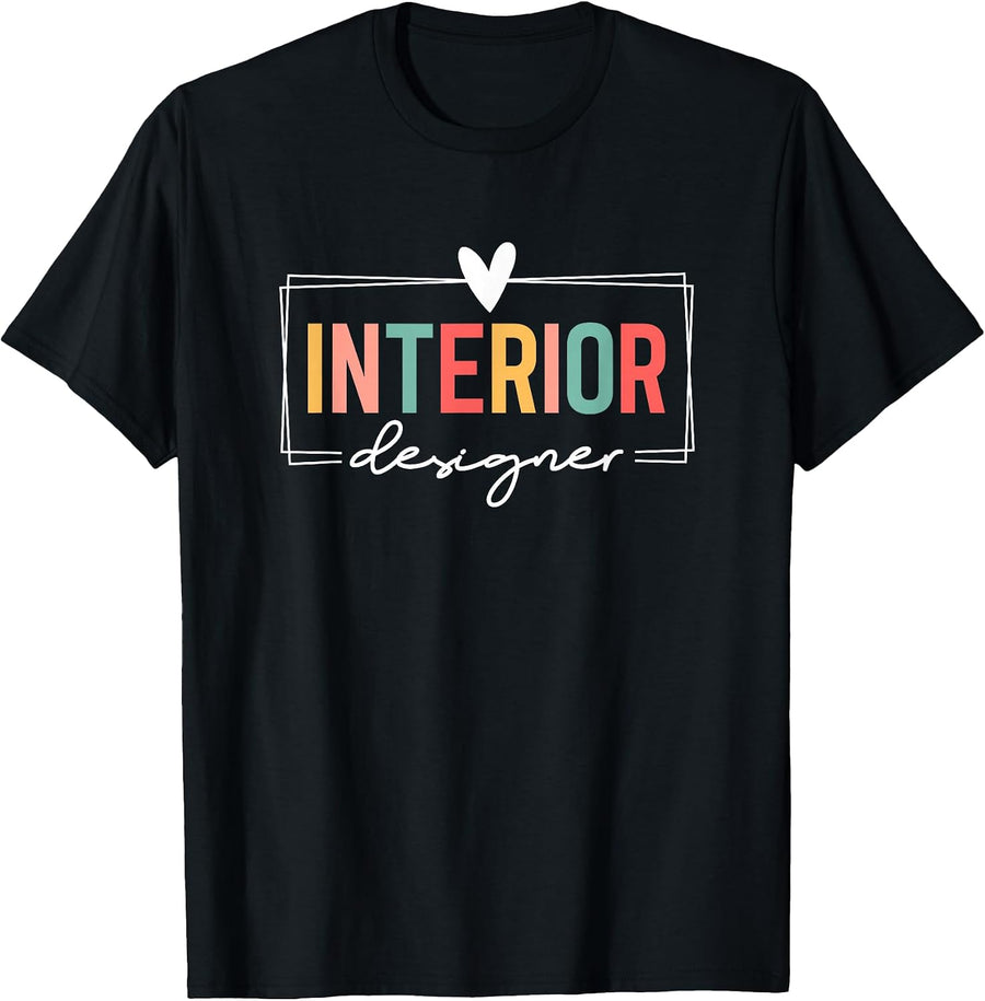 Cute Interior Designer Interior Design T-Shirt, Men, Black, Small - As Pictured