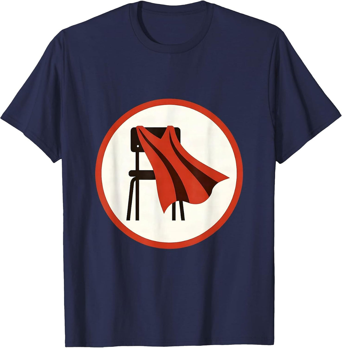 Men's Sped Teacher Superhero Cape Classroom Chair T-Shirt - Navy Blue