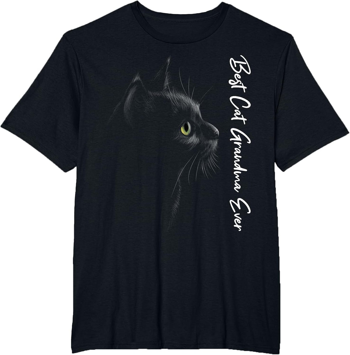 Best Cat Grandma Ever Cats Cat T-Shirt - Black