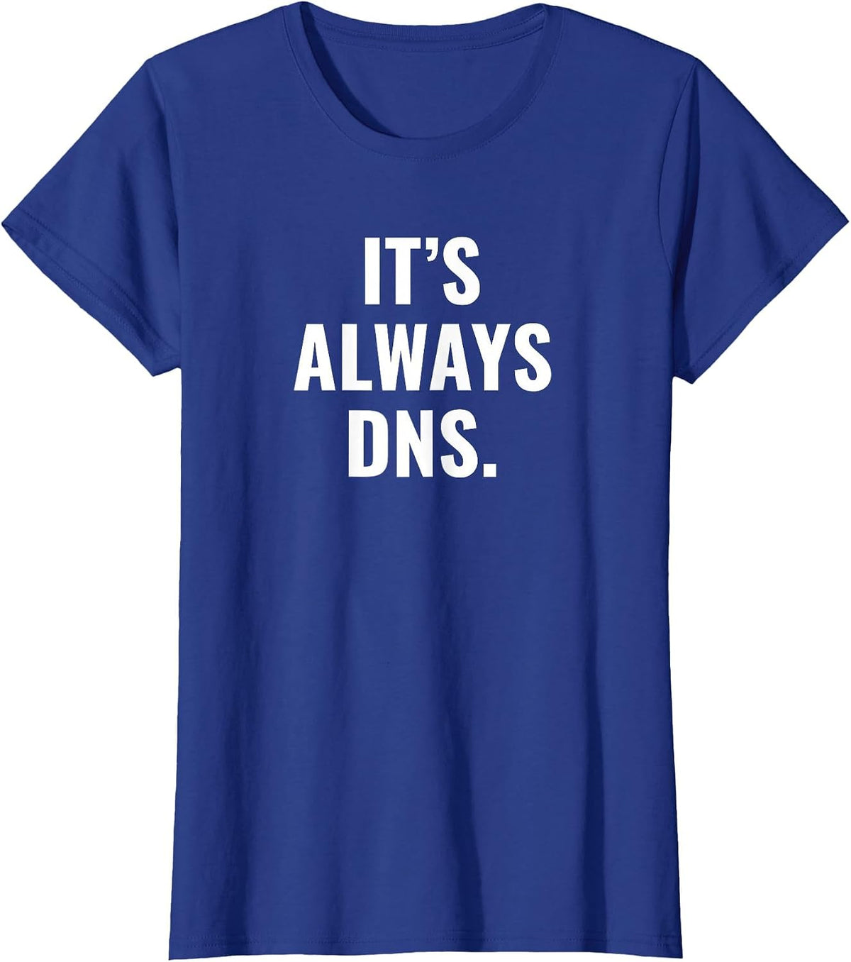 It's Always DNS IT Administrator and Computer Scientist T-Shirt - Royal Blue