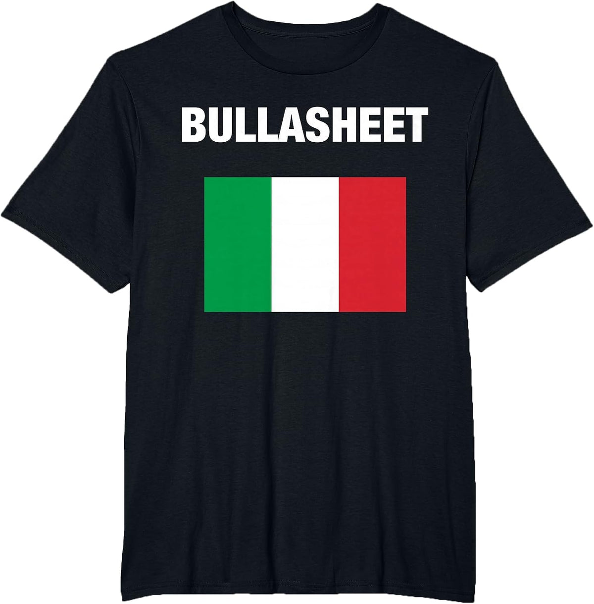 Bullasheet Funny Apparel T-Shirt - Black