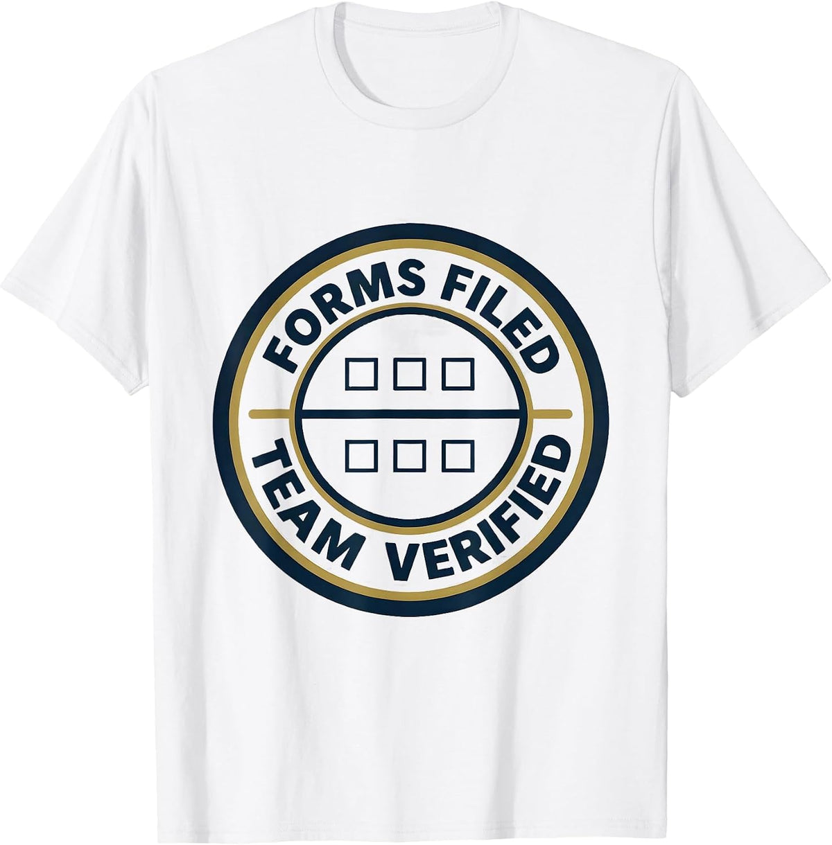 Men's Forms Filed Team Verified Special Education Teacher Squad T-Shirt - White