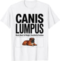 Men's Canis Lumpus Blocky Head Full Weight Pitbull Dog Mom Humor T-Shirt - White