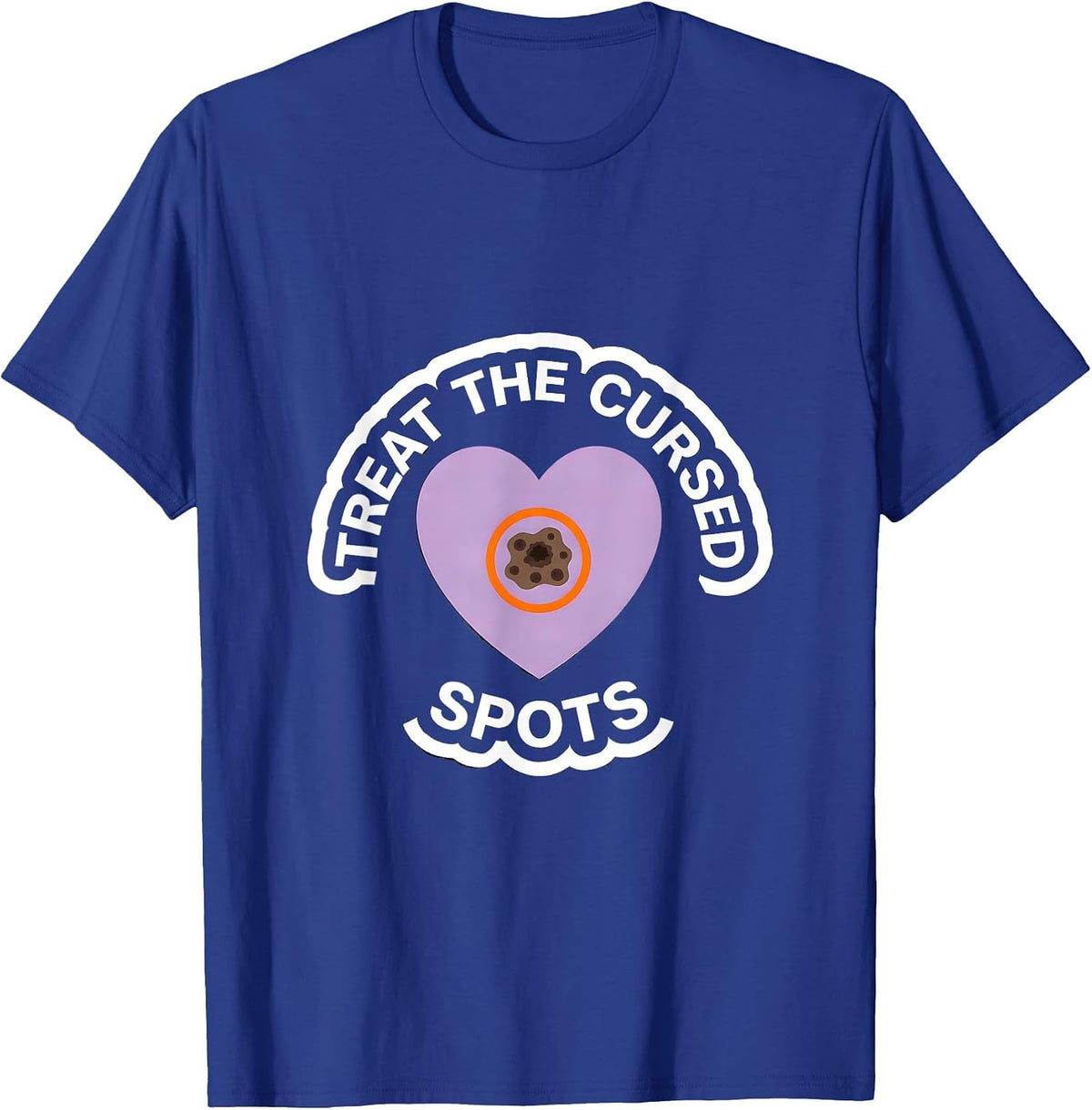 Treat The Cursed Spots Funny Dermatology Halloween T-Shirt - Royal Blue