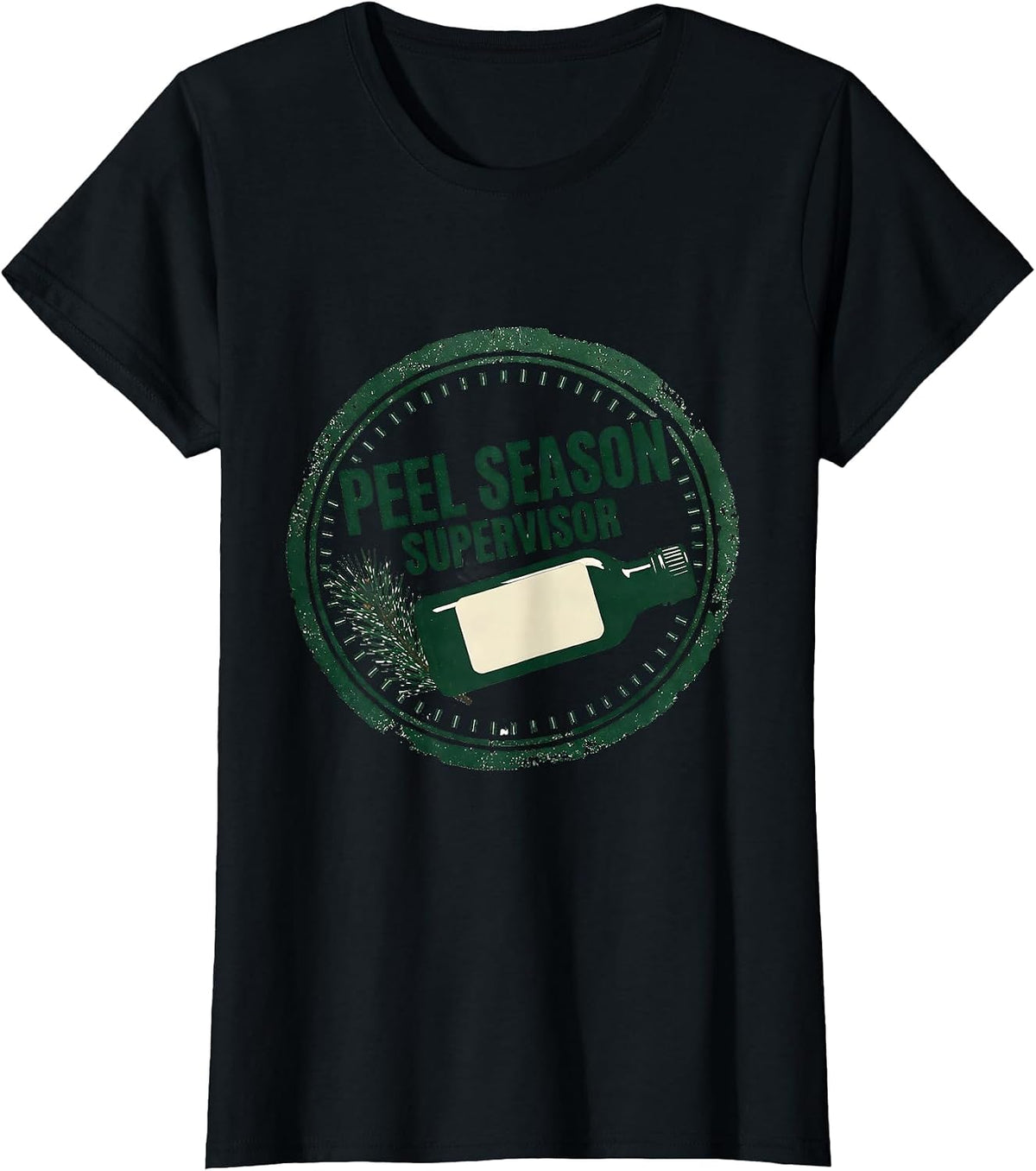 Peel Season Supervisor Rubber Stamp Esthetician Dermatology T-Shirt - Black