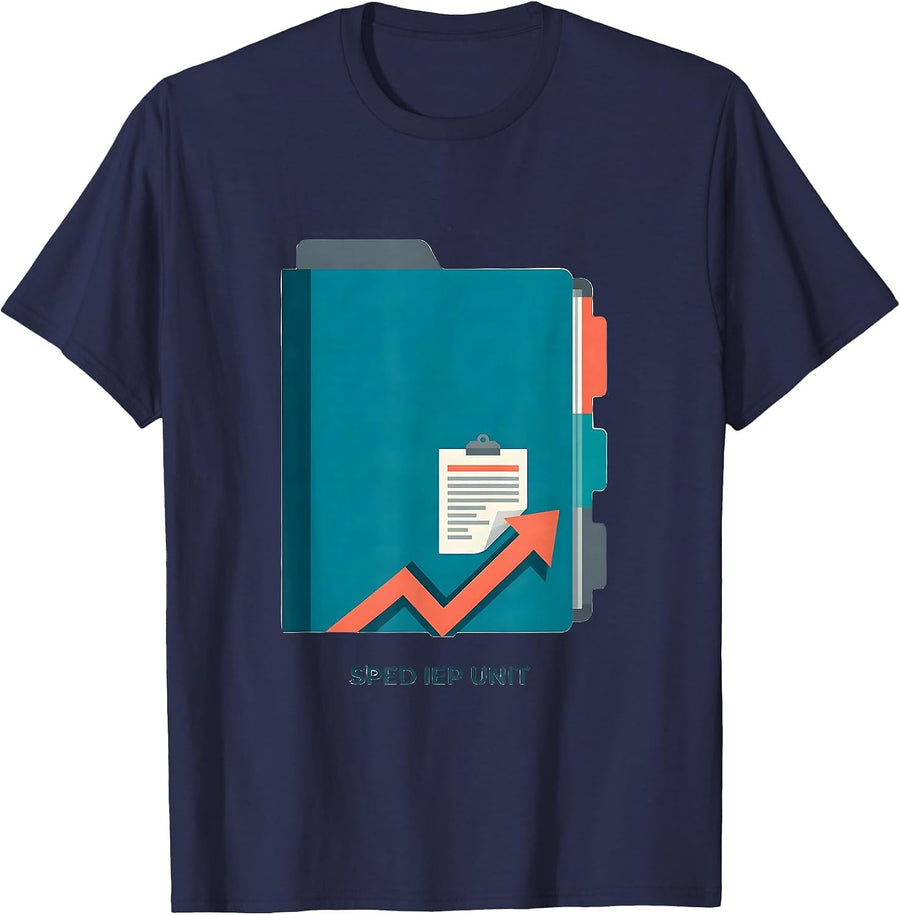 SPED IEP Unit Funny Special Education Teacher Squad Pride T-Shirt - Navy Blue