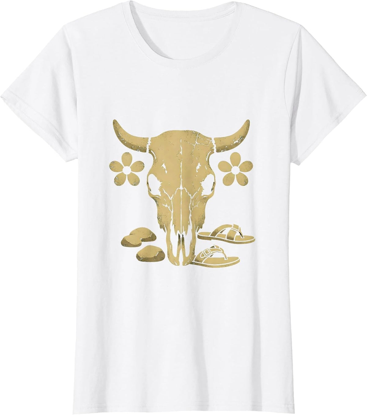 Women's Adventure-Ready Sandal Hiker Rocky Stream Crossing T-Shirt - White
