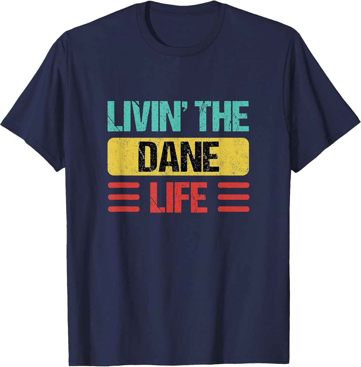 Dane Name T-Shirt - Navy Blue