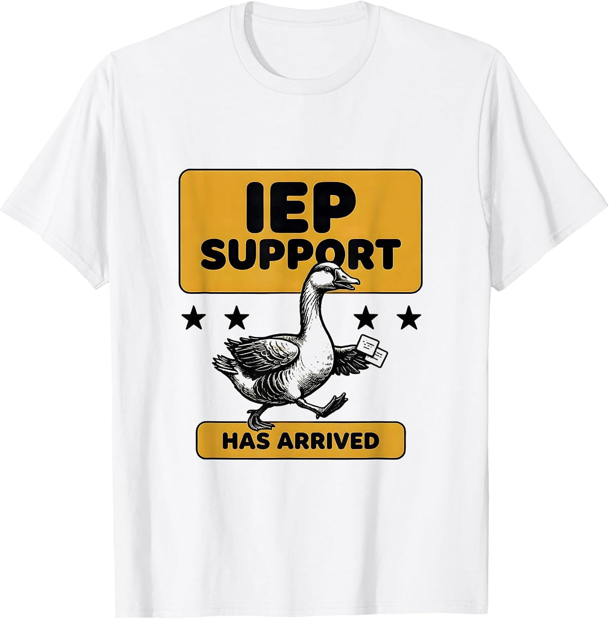 Men's IEP Support Has Arrived Funny Special Education Teacher Sped T-Shirt - White