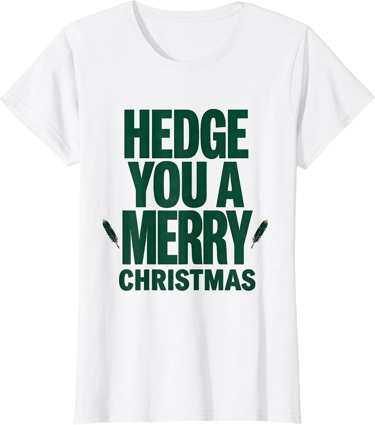 Women's Hedge You A Merry Christmas Cute Hedgehog Lover Funny T-Shirt - White