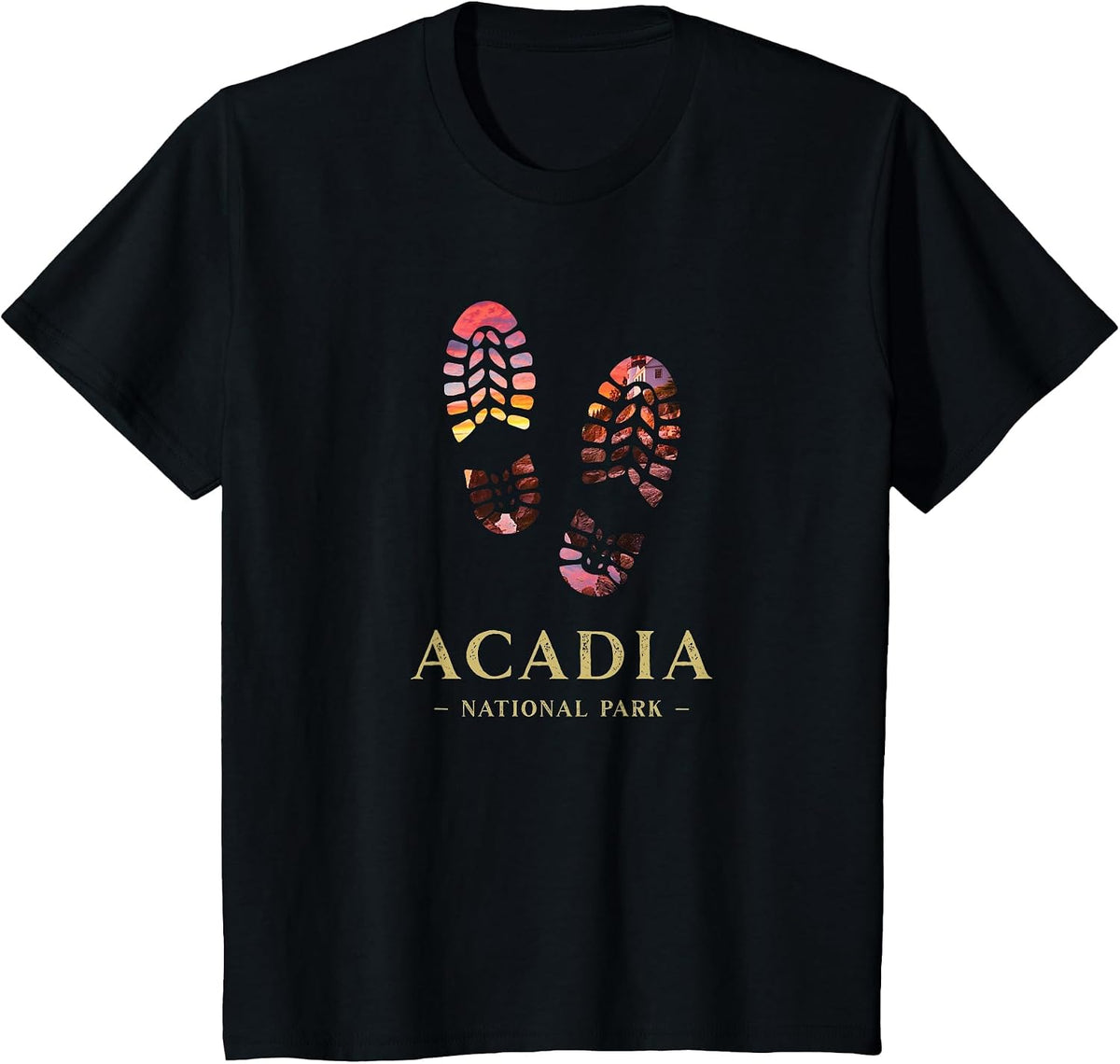 Acadia National Park Hike Hiking Hiker Camping Souvenir T-Shirt - Black