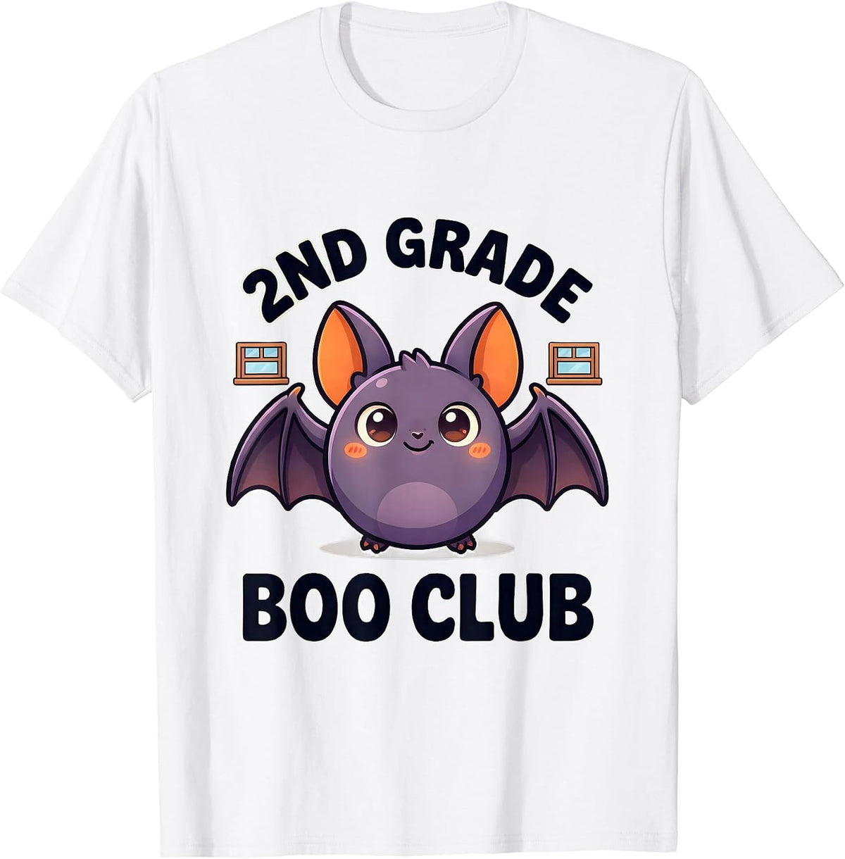 Men's 2nd Grade Boo Club Cute Kawaii Halloween Teacher Student T-Shirt - White