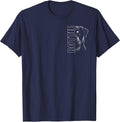 Fashionable Rottweiler Design with Stylish Text on Chest T-Shirt - Navy Blue