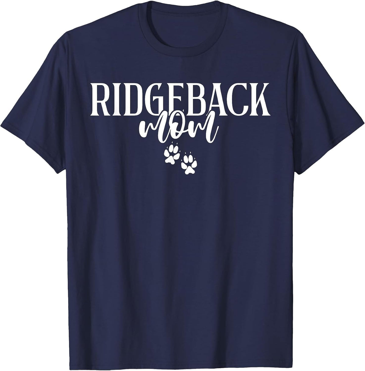 Rhodesian Ridgeback Mom T-Shirt - Navy Blue