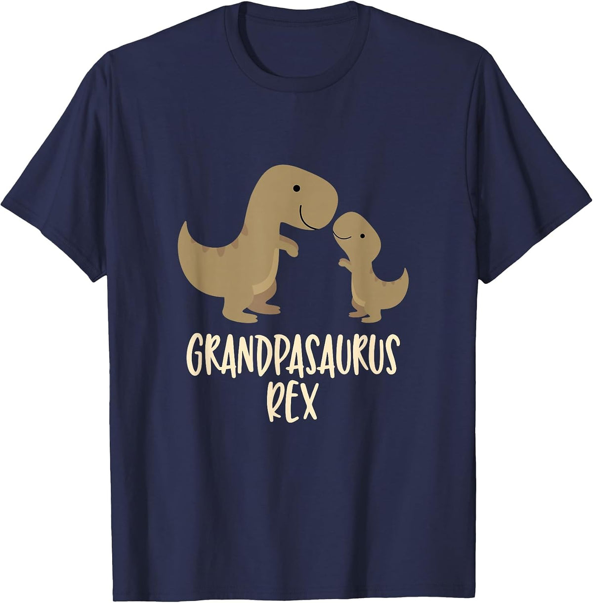 Grandpasaurus Rex T-Shirt Grandpa Saurus Dinosaur T-Shirt - Navy Blue