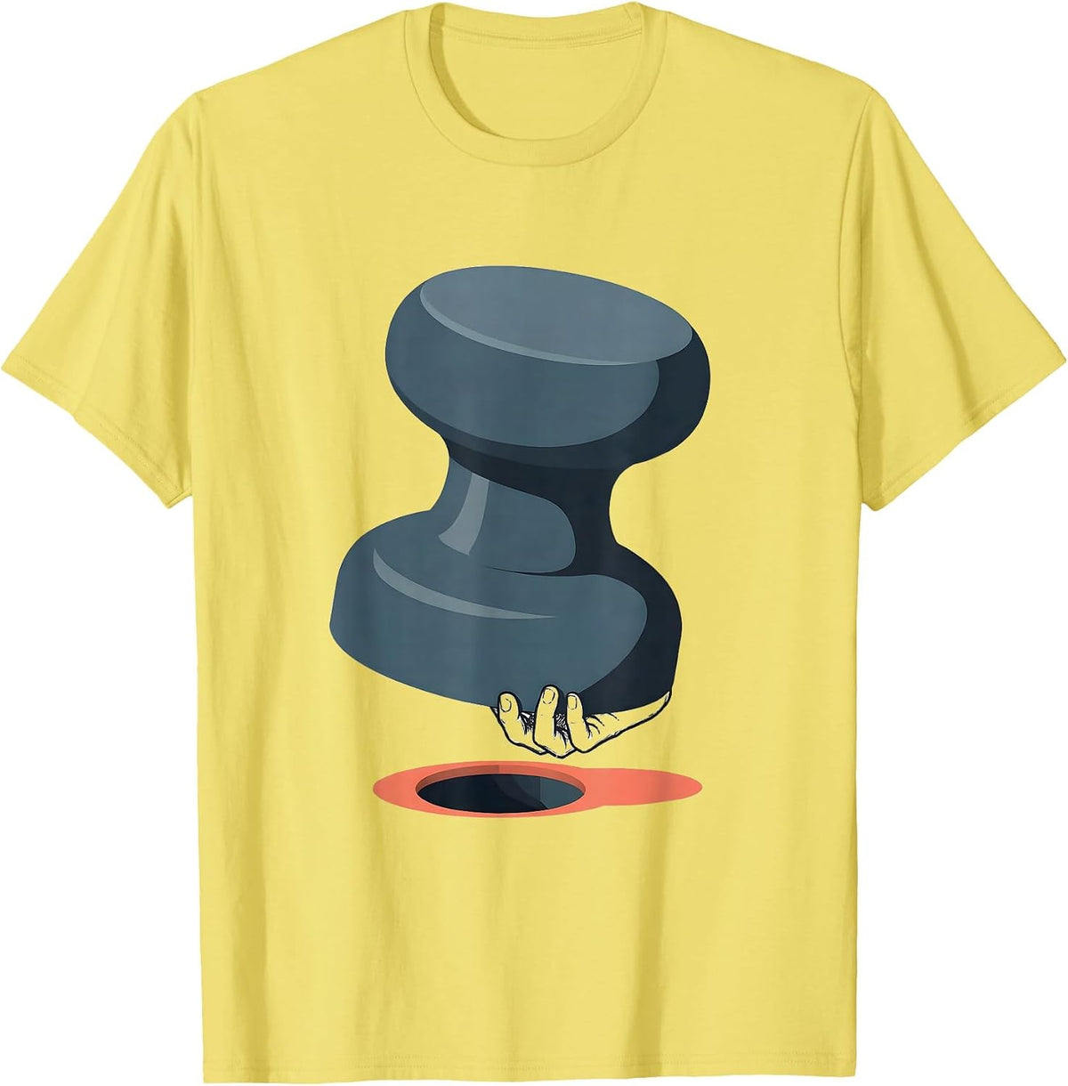 Men's Massive Peg Occupational Therapy Humor OT Month T-Shirt - Lemon Yellow
