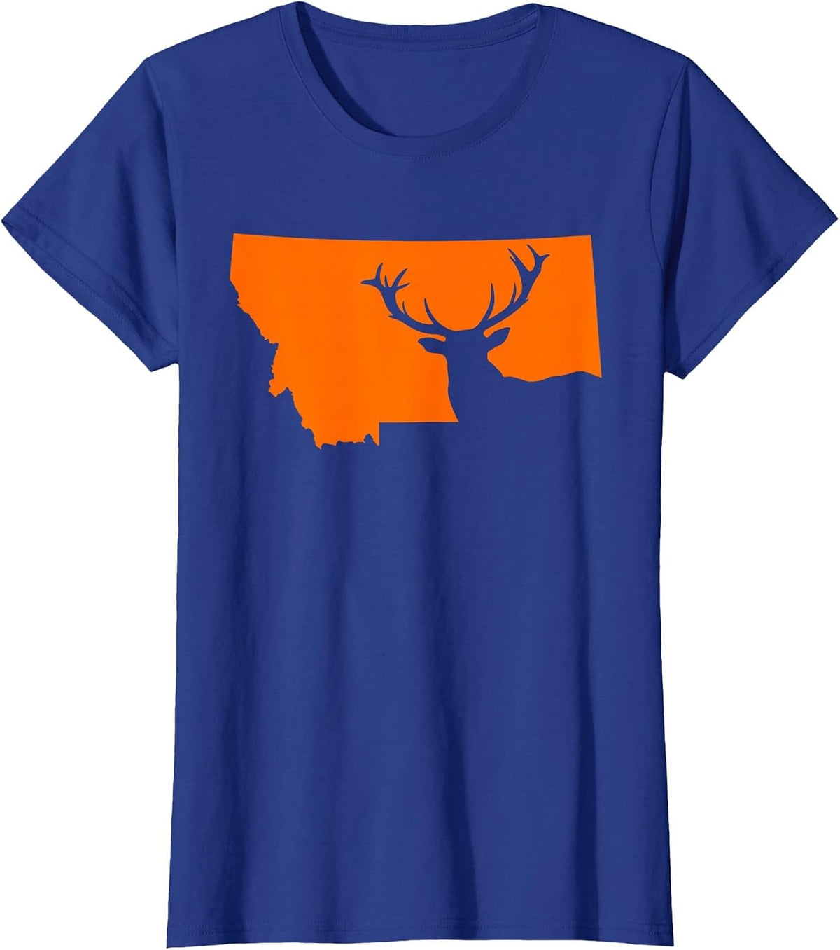 Montana Elk Hunting Cool Montana Hunters Hunting T-Shirt - Royal Blue