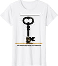 Women's The Shadow Holds The Key To Winter Funny Groundhog Day T-Shirt - White