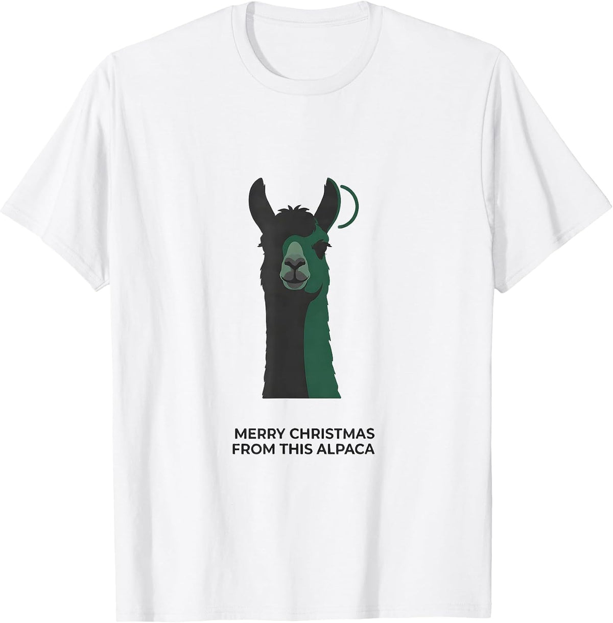Men's Merry Christmas From This Alpaca Funny Llama Lover Christmas T-Shirt - White