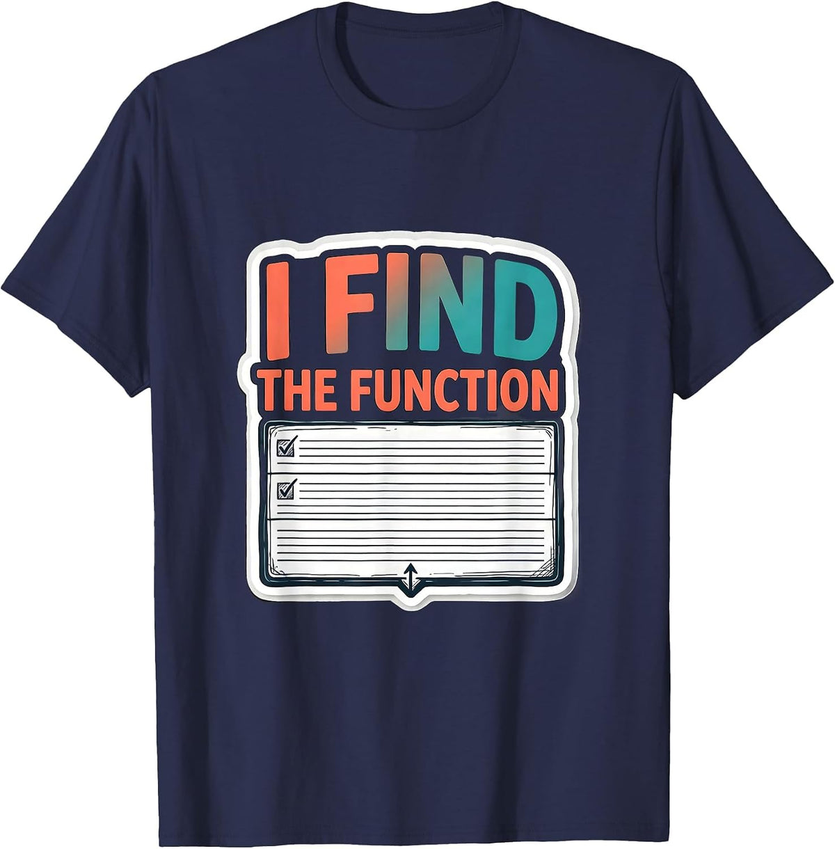 Men's I Find The Function Funny Special Education Teacher SPED T-Shirt - Navy Blue