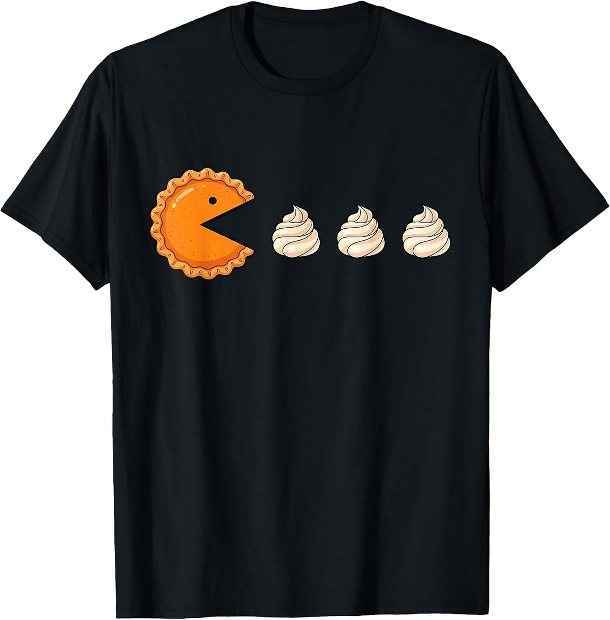 Pumpkin Pie Gamer Thanksgiving Gaming Men Women Kids Boys T-Shirt - Black