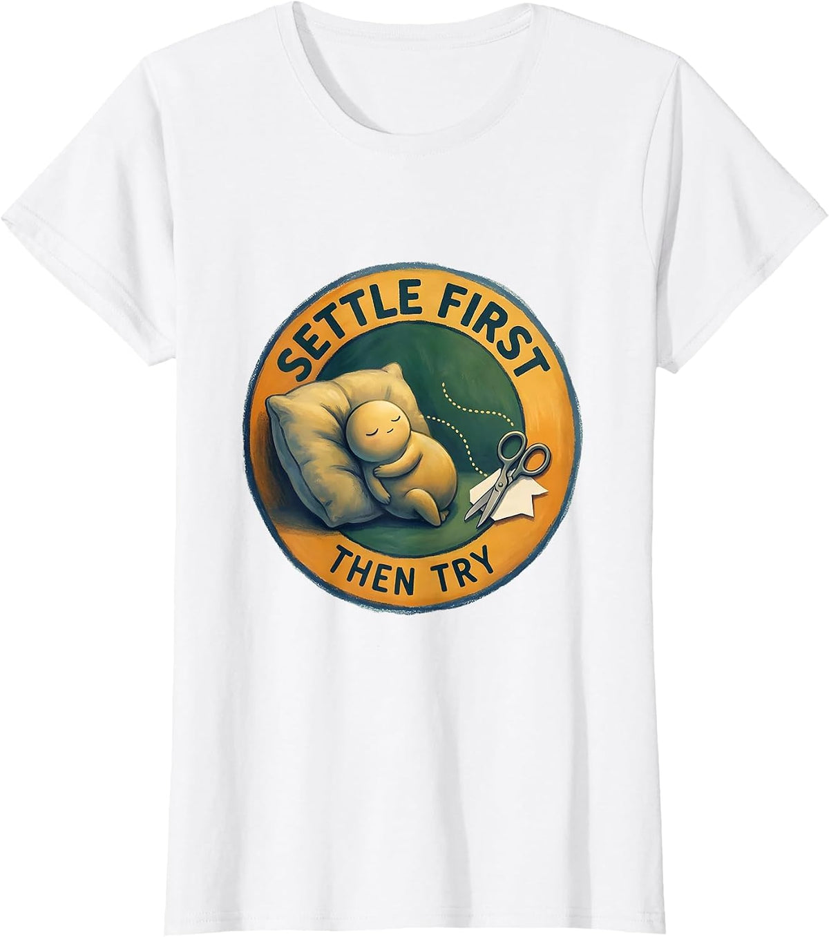 Women's Settle First, Then Try Storybook Occupational Therapy T-Shirt - White
