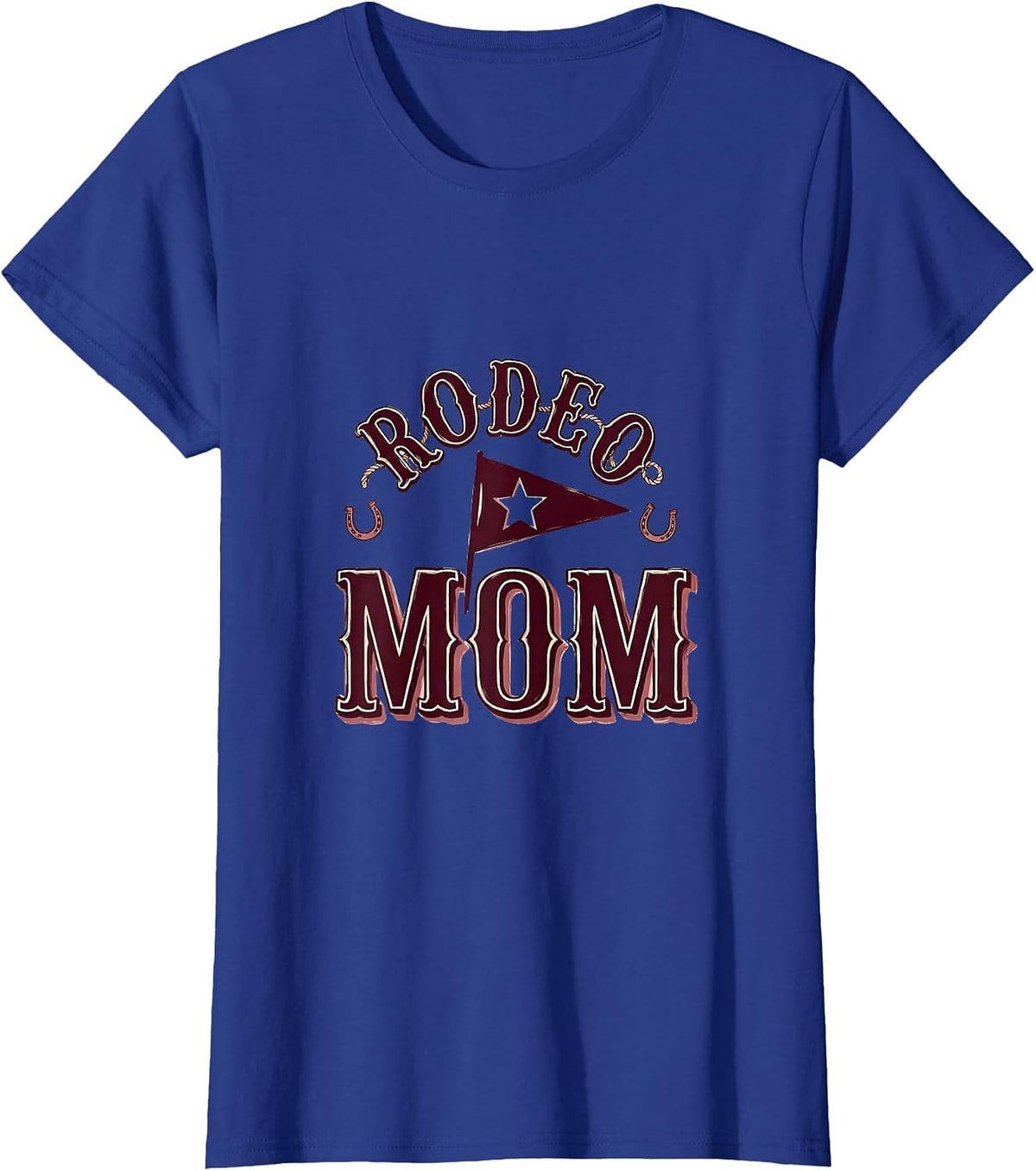 Women's Rodeo Mom Cute Sentimental Family Matching Birthday Party T-Shirt - Royal Blue