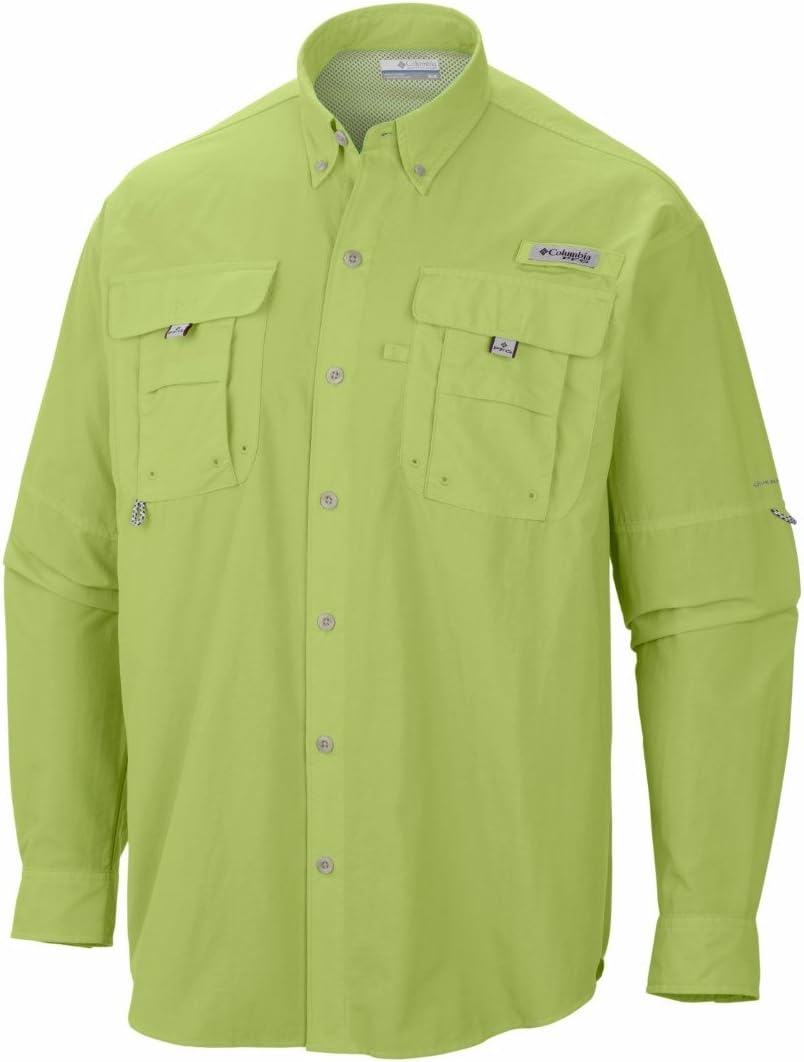 Columbia Men's PFG Bahama II Long Sleeve Shirt - Napa Green