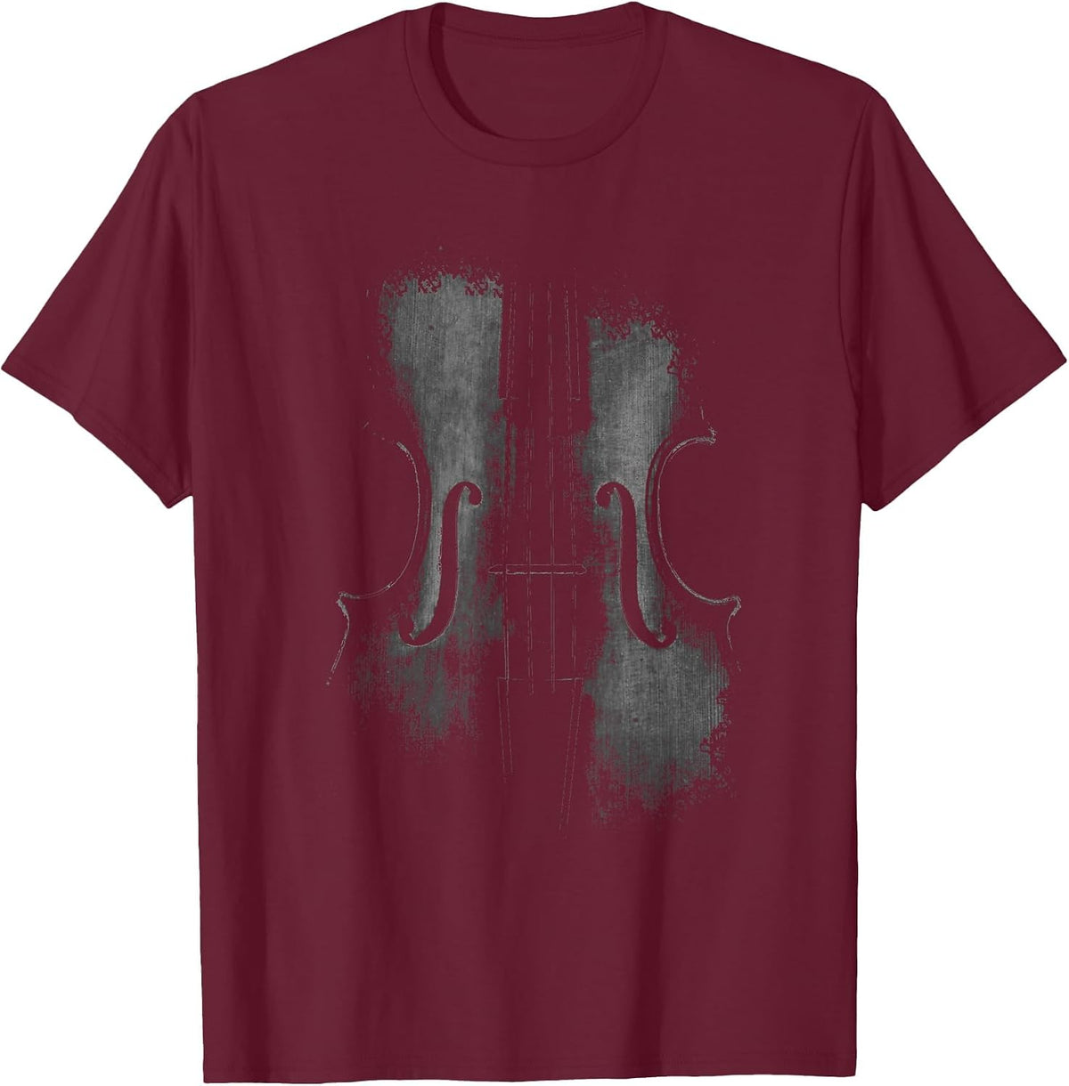 Violin Player Instrument Music Teacher Musical Violinist T-Shirt - Burgundy