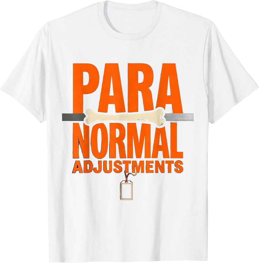 Men's Para Normal Adjustments Ghost Sped Para Teacher Halloween T-Shirt - White