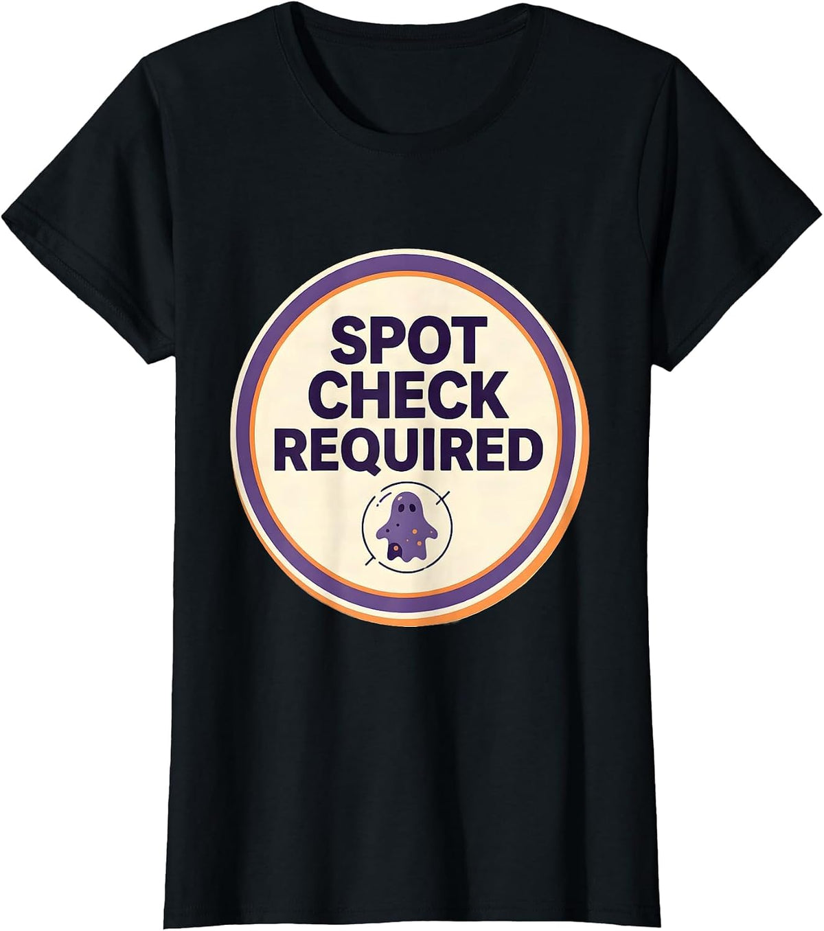Spot Check Required Minimalist Halloween Dermatology T-Shirt - Black