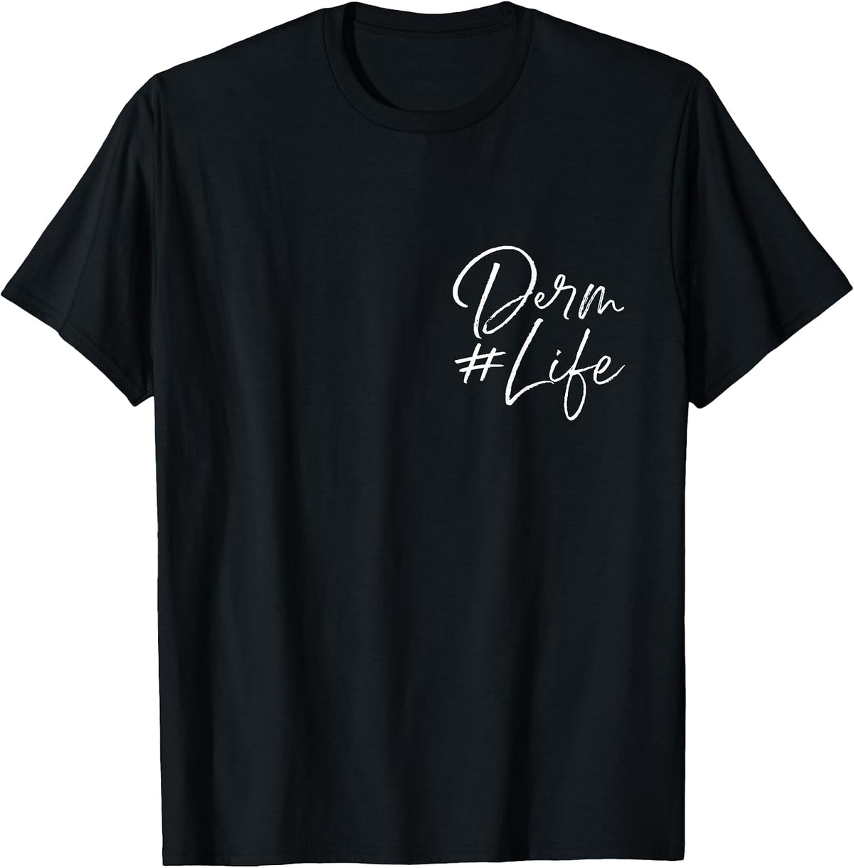 Derm Life Pocket Dermatology Cosmetic Dermatologist T-Shirt - Black