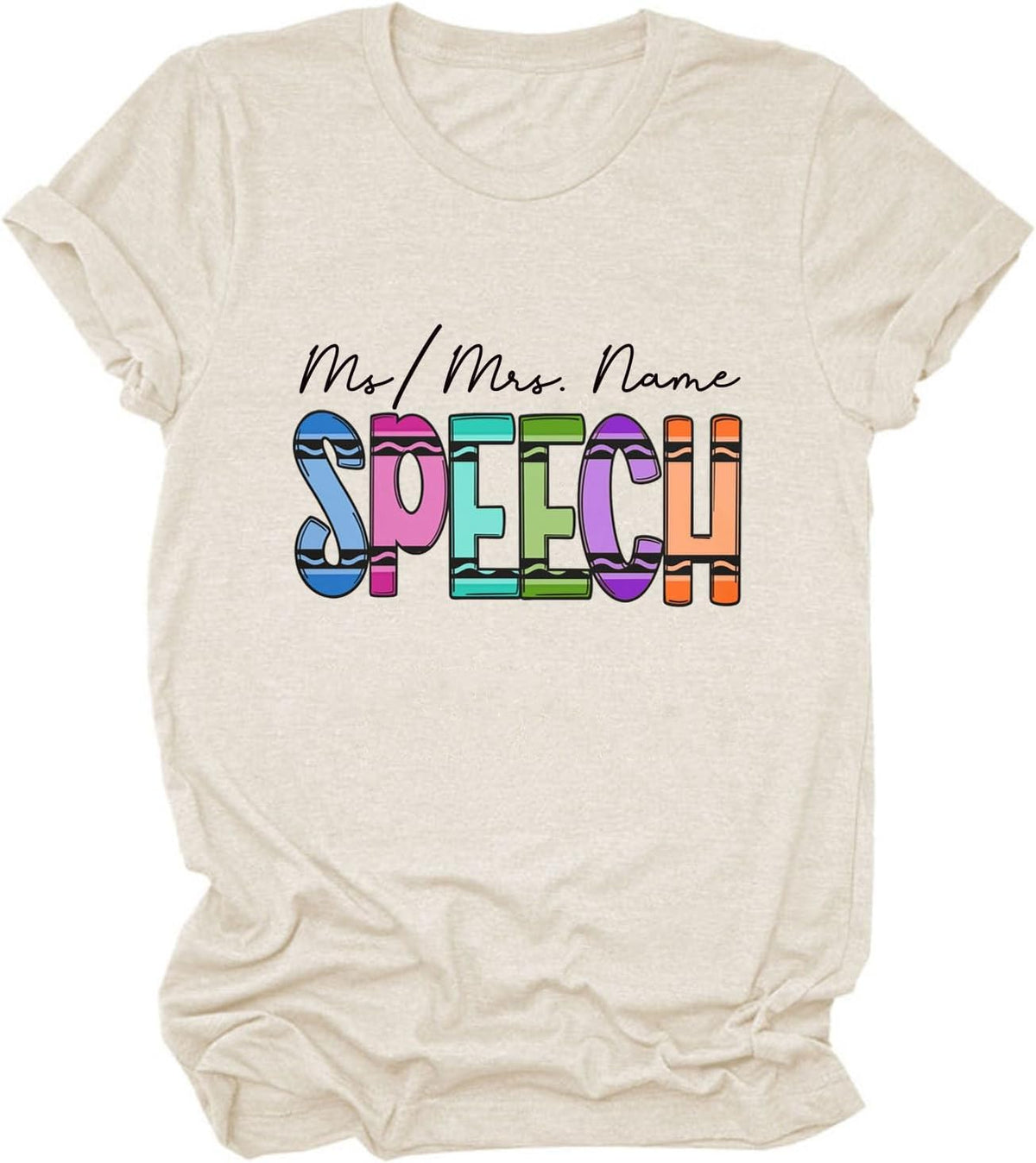 Custom Special Education Teacher Shirt Women Customized Speech Therapy Tees - Speech