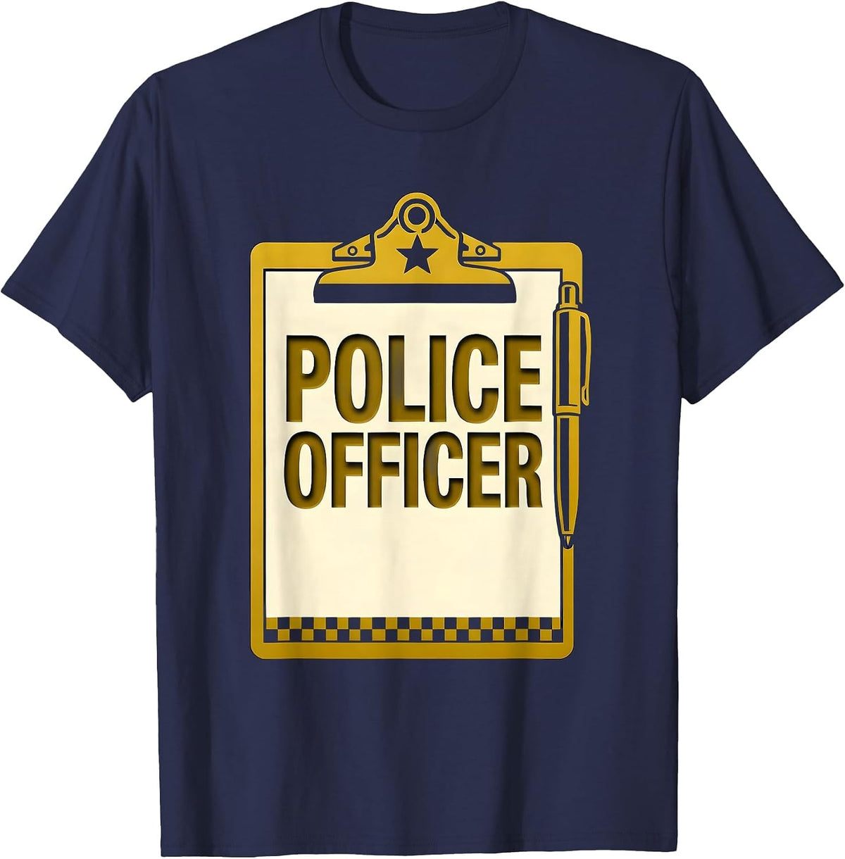 Men's Police Officer Halloween Costume for Kids and Adults T-Shirt - Navy Blue