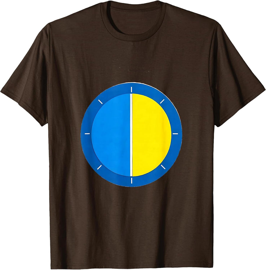 Circular Down Syndrome Awareness Support Family Pride T-Shirt - Brown