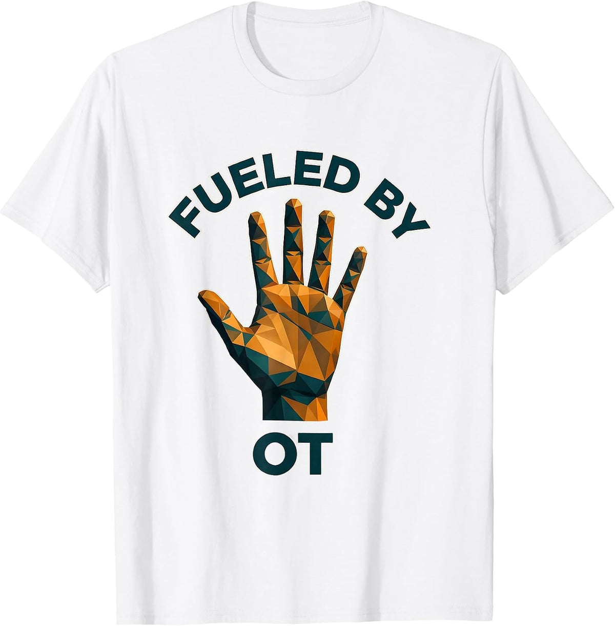 Men's Fueled by OT Occupational Therapy Design T-Shirt - White