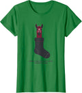 Women's Merry Christmas From Your Favorite Llama Funny Llama Lover T-Shirt - Kelly Green