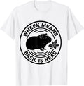 Men's Wheek Means Basil Is Near Funny Guinea Pig Pet Lover Humor T-Shirt - White