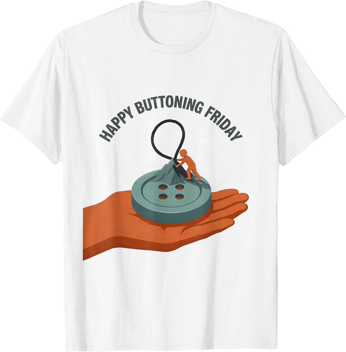 Men's Happy Buttoning Friday Occupational Therapy OT Assistant T-Shirt - White