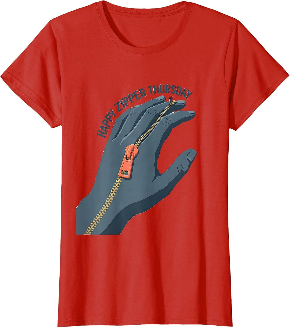 Happy Zipper Thursday Occupational Therapy OT Assistant Back T-Shirt - Red