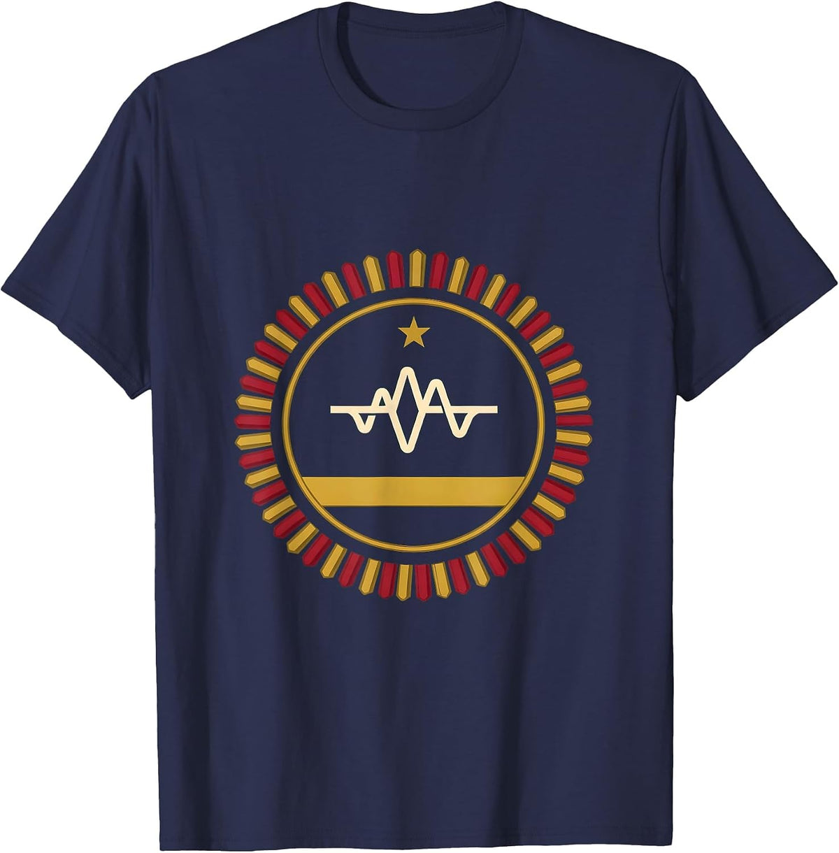 Men's Sealed Airway Badge Respiratory Therapist Christmas Humor T-Shirt - Navy Blue